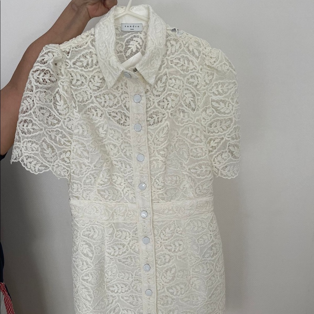 White Sandro dress NWT
